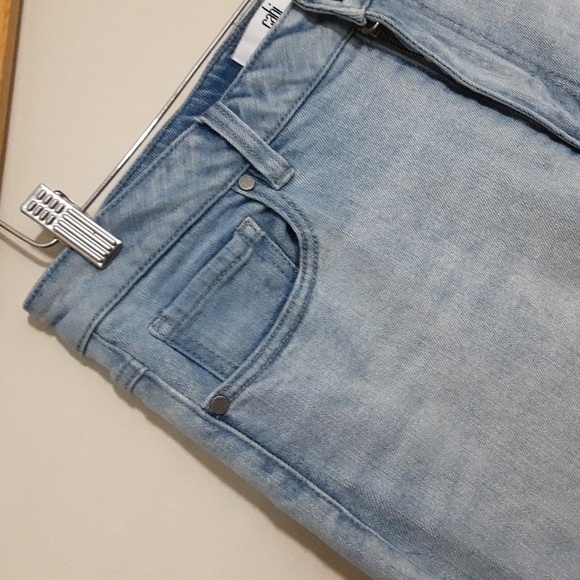 Cabi Women's Light Blue Jeans High Rise Straight Casual Festival Vacation 10 Y2k - Picture 3 of 8